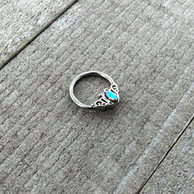 16G 3/8 Aurora Gem Deco Waves Hinged Segment Ring