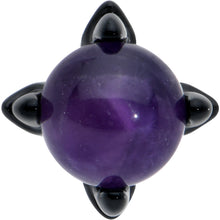 16G 5/16 Purple Amethyst Black Claw Hand Labret Monroe Tragus