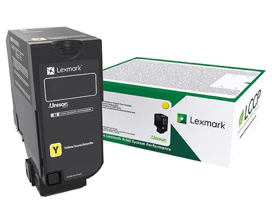 New, Pre-Owned - Lexmark 74C1HY0 High Yield Yellow Toner Cartridge