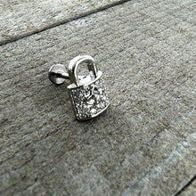16G 5/16 Clear CZ Gem Lock It Up Labret Monroe Tragus