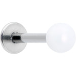 16G 5/16 Matte White Aurora Labret Monroe Tragus