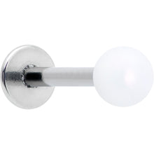 16G 5/16 Matte White Aurora Labret Monroe Tragus