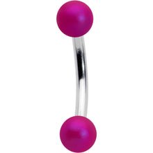 16G 5/16 Matte Purple Aurora Curved Eyebrow Ring