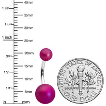Matte Purple Aurora Ends Belly Ring