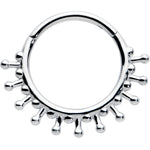16G 3/8 Splatter Effect Hinged Segment Ring