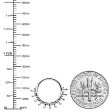 16G 3/8 Splatter Effect Hinged Segment Ring