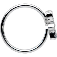 20G 5/16 Clear Gem Fancy Flower Seamless Nose Hoop
