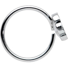 20G 5/16 Dainty Black Flower Seamless Nose Hoop