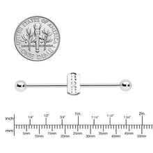 14G Razor Blade Industrial Barbell 38mm