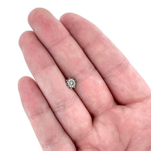 16G 1/4 Clear Gem Starry Flower Cartilage Tragus Earring