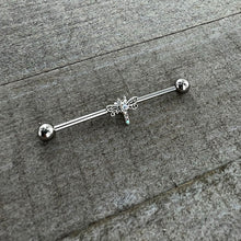 14G Aurora Gem Dragonfly Flying Industrial Barbell 38mm
