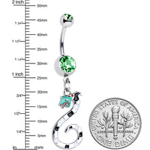 Green Gem Officially Licensed Beetlejuice SandWorm Dangle Belly Ring