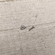 16G 1/4 Clear CZ Gem Kissy Lips Threadless Labret Tragus
