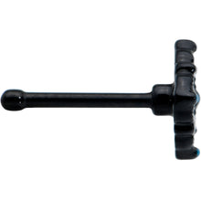 20G 1/4 Black Lacy Rhombus Nose Bone