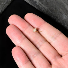 20G 1/4 Gold Tone Lacy Rhombus L Shape Nose Ring