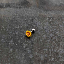 16G 1/4 Happy Sunflower Cartilage Tragus Earring