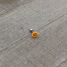 16G 1/4 Happy Sunflower Cartilage Tragus Earring