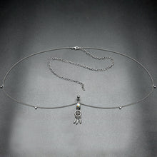 Clear Aurora Gem Southwest Dreamcatcher Dangle Belly Ring Belly Chain
