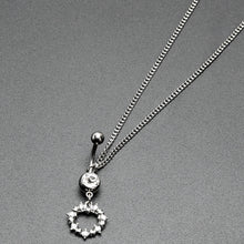 Clear Gem Wreath of Glam Dangle Belly Ring Belly Chain