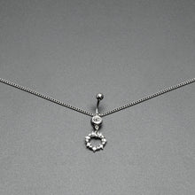 Clear Gem Wreath of Glam Dangle Belly Ring Belly Chain