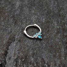 16G 5/16 Blue Gem Bee Glamour Cartilage Clicker