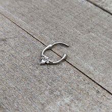 16G 5/16 Clear Gem Bee Glamour Cartilage Clicker