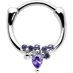 16G 5/16 Purple Gem Bee Glamour Cartilage Clicker