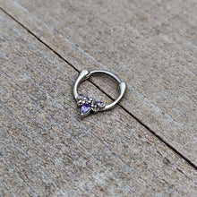 16G 5/16 Purple Gem Bee Glamour Cartilage Clicker