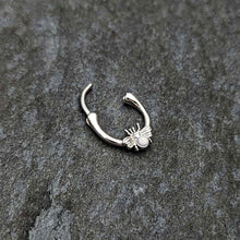 16G 5/16 White Faux Opal Ultra Fly Cartilage Clicker