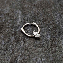 16G 5/16 Clear Gem Deco Oval Cartilage Clicker