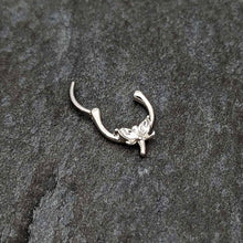 16G 5/16 Clear Gem Simple Style Dragonfly Cartilage Clicker