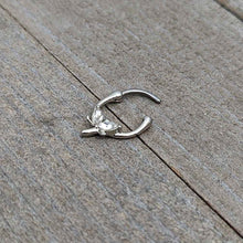 16G 5/16 Clear Gem Simple Style Dragonfly Cartilage Clicker