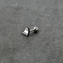16G 1/4 White Ghost Glow in the Dark Cartilage Tragus Earring