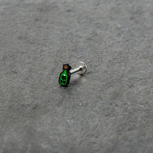 16G 5/16 Poison Green Bottle Glow in the Dark Labret Monroe Tragus