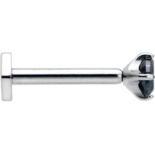 16G 5/16 Black CZ Gem ASTM F-136 Implant Grade Titanium Hex End Labret Tragus