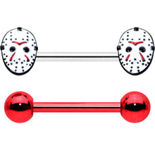 Officially Licensed Halloween Jason Mask Friday the 13th Nipple Ring Set