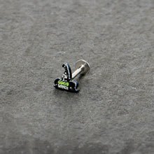 16G 5/16 Good Witch Hat Glow in the Dark Labret Monroe Tragus