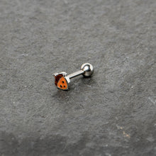 16G 5/16 Acorn Face Brown Autumn Cartilage Tragus Earring