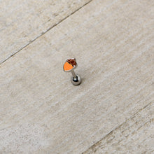 16G 5/16 Autumn Acorn Brown Orange Cartilage Tragus Earring