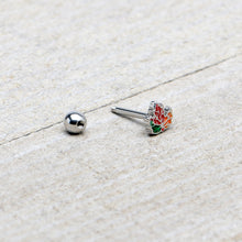 16G 5/16 Autumn Tricolor Maple Leaf Cartilage Tragus Earring