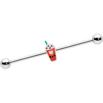 14G Sweet Pumpkin Frappe Thanksgiving Industrial Barbell 38mm
