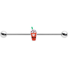 14G Sweet Pumpkin Frappe Thanksgiving Industrial Barbell 38mm