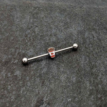 14G Sweet Pumpkin Latte Thanksgiving Industrial Barbell 38mm
