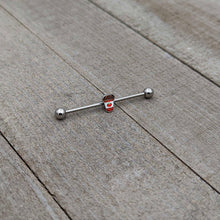 14G Sweet Pumpkin Latte Thanksgiving Industrial Barbell 38mm