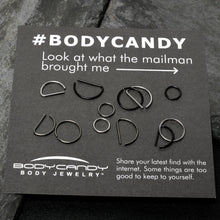 20G 12 Pack ASTM F-136 Implant Grade Titanium Nose Hoop D Shaped Septum Ring and Cartilage Ear Hoop Earring Set