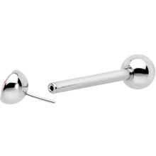 Pink CZ Gem ASTM F-136 Implant Grade Titanium Threadless Barbell Tongue Ring