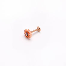 16G 5/16 Purple Tourmaline Rosy Tone Flower Labret Monroe Tragus