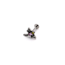 16G 5/16 Purple Yellow Gem Dragonfly Ornate Labret Monroe Tragus