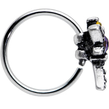 20G 5/16 Purple Yellow Gem Dragonfly Nose Hoop