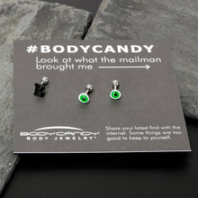 16G 1/4 Halloween Boo Eyes Cartilage Tragus Earring Curation Set of 3